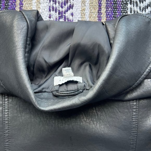 TOPSHOP Faux Leather Biker Jacket - Picture 13 of 13